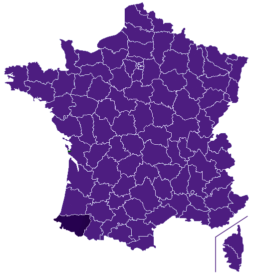 Toilettes publiques Pyrénées-Atlantiques